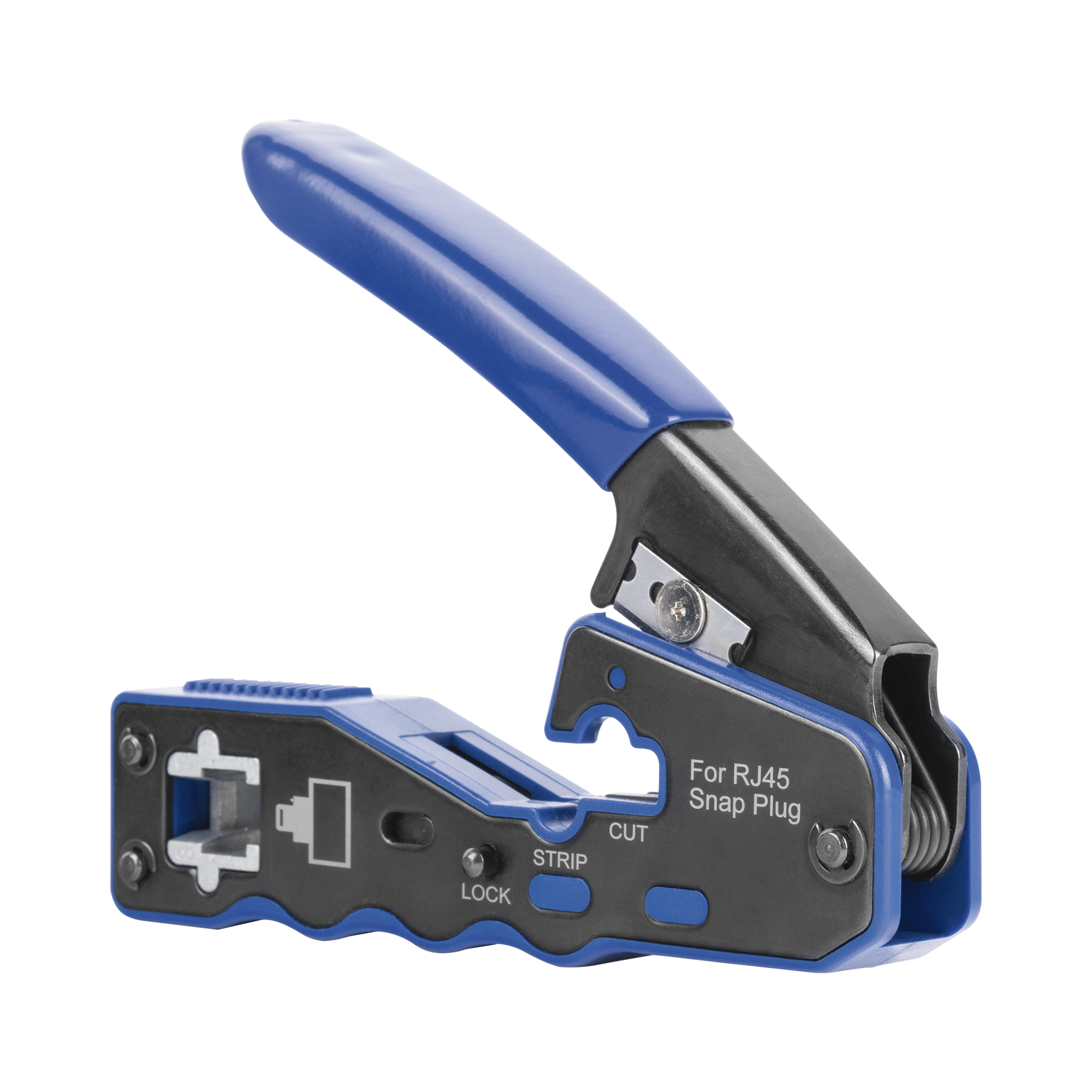 EP670|Herramienta de Corte y Terminado de Plugs Pass Through RJ45, Acero al Carb??n y Mango Ergon??mico ABS + TPR.