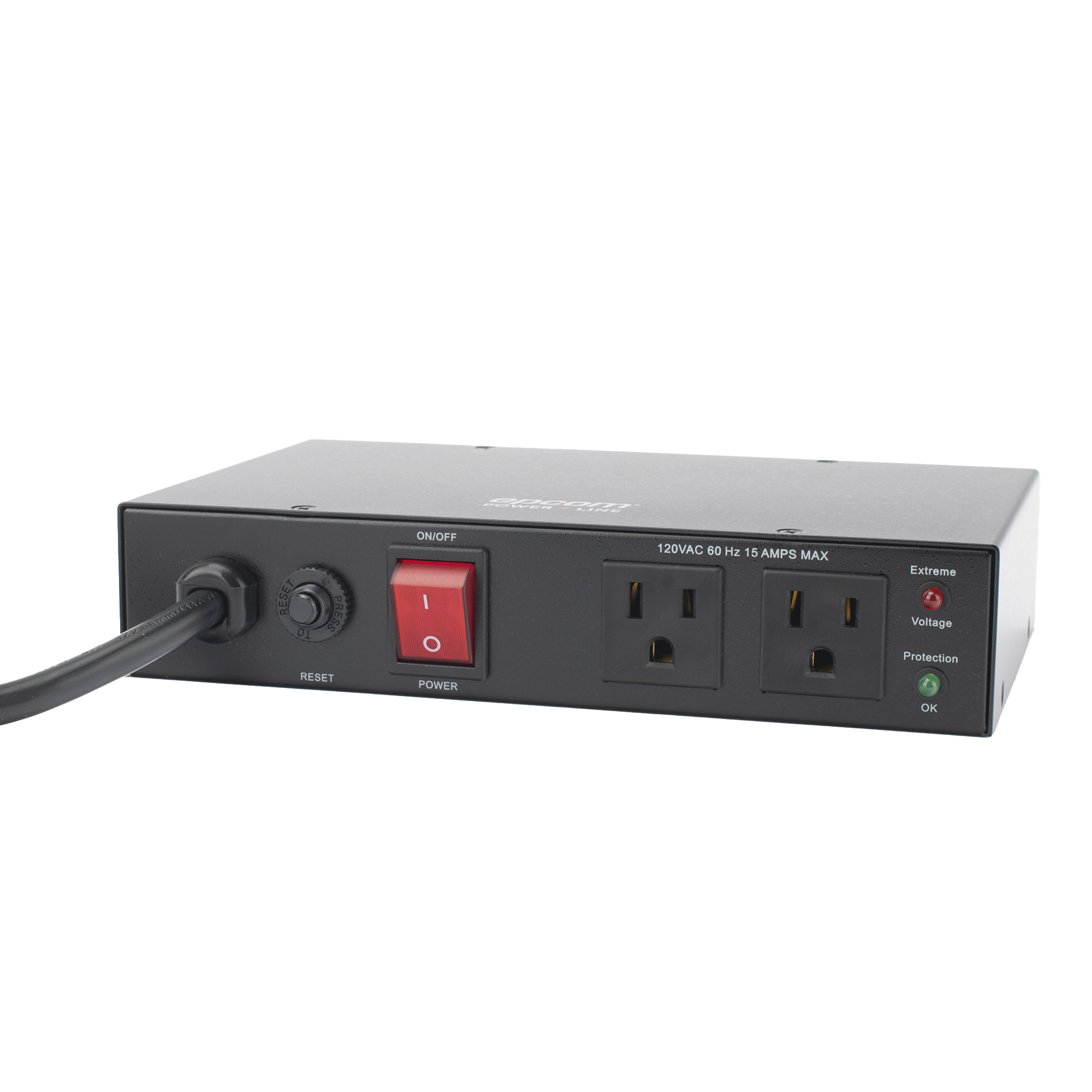 EPLCON2O|Acondicionador de Voltaje / Entrada 120 Vca / 2 salidas @ 120 Vca NEMA 5-15R / 1,800 W / 15 A / Supresi??n de Picos / Filtro de Ruido EMI/RFI