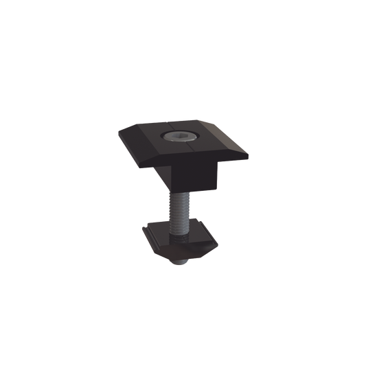 EPLMCN230B|Sujetador Intermedio 30 mm para montaje de paneles solares en riel 5 Y 8 con anodizado negro