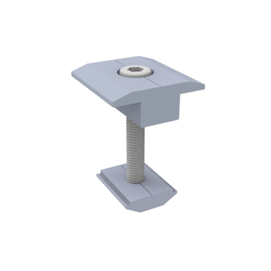 EPL-MCN2-35R|Sujetador Intermedio 35 mm para montaje de paneles solares en riel 5 Y 8
