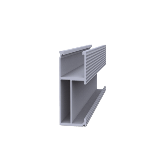 EPLSR84050|Riel 8 para montaje de módulos fotovoltaicos de aluminio anodizado de 4050mm.