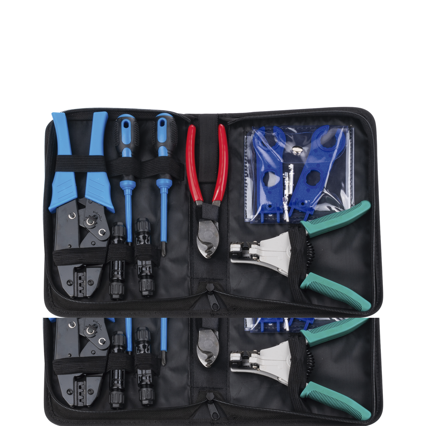 EPMC42|Juego de Herramientas y Accesorios, para Instalaci??n de Sistema Solar. Incluye: Pinzas (3), Desarmadores (2), Llaves (2) y Accesorios (7).