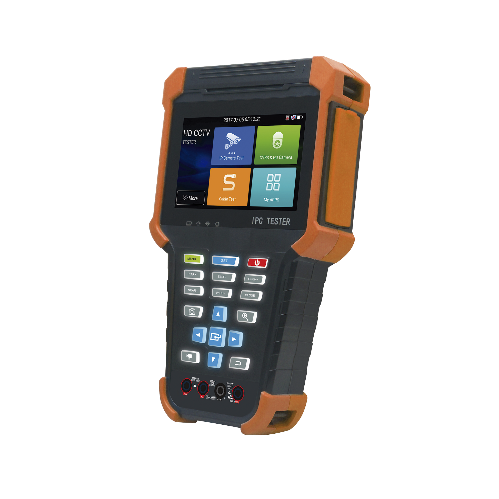 EPMONTVI4KLITE|Tester de video de 4ÔÇØ / Prueba de c?ímara anal??gica / Prueba de c?ímara IP, soporte 4K, H.264 y H.265 / TVI de 8 MP, CVI de 8 MP, AHD de 8 MP / Mult?¡metro digital / Entrada HDMI