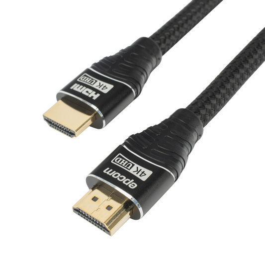 EP-RH-4K-3M|Cable HDMI de 3m | Alta Definici??n | Longitud |?áVersion 2.0 | Alta velocidad 18Gbps |?á4K@60Hz | Conectores Chapados en Oro | Tipo Redondo