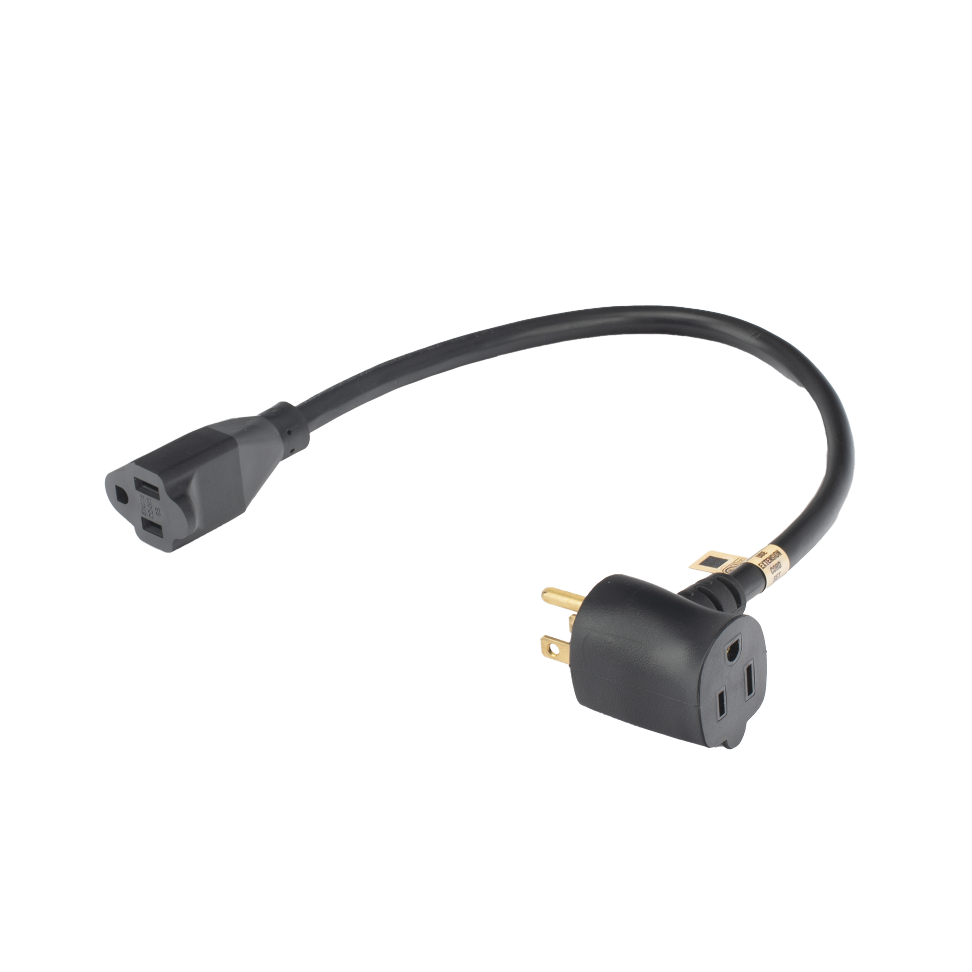 EXT30CM14AWG|Extensi??n El?®ctrica para Uso Rudo para Uso en "T" / Conexi??n NEMA 5-15 / 30 cm / 1800 W