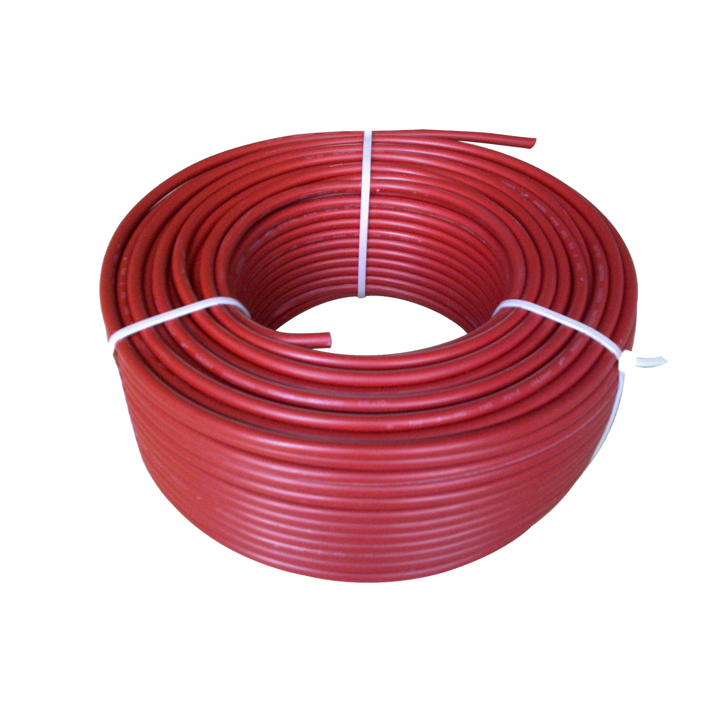 FJ69/100|Bobina de 100 metros / Cable fotovoltaico / Rojo / Recubrimiento XLPE / 4mm² / 12 AWG / Hasta 1,800 Vcc