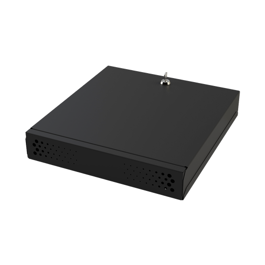 GABVID1R3|Gabinete Metálico de Seguridad para DVR/NVR, Ancho 396 mm x 78 mm de Alto x
