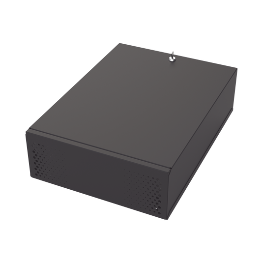 GABVID4R3|Gabinete Metálico para DVR/NVR con Chapa y llave.