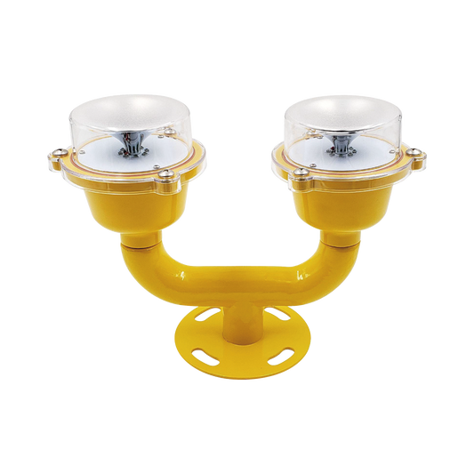 GS-LI-D|Lámpara de Obstrucción Doble color Rojo / IP65 / Luz fija o parpadeante / Voltaje de Operación 110 AC / 220 AC