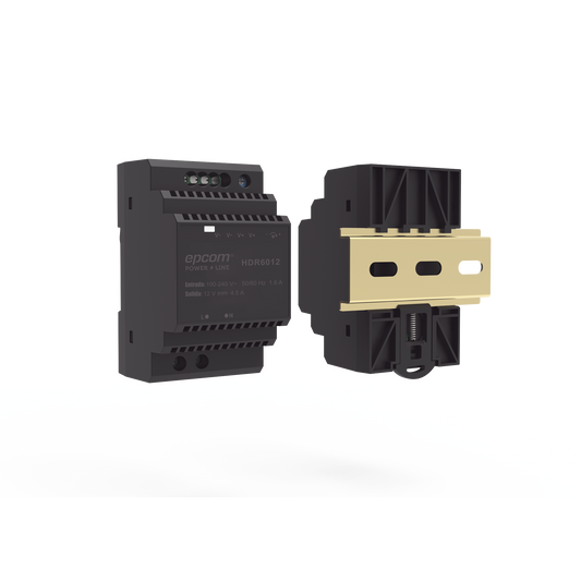 HDR-6012|Fuente de Poder Industrial Entrada: 100-240 Vca / Salida: 15 Vcc/ 4 A/ 60 W/ Riel Din