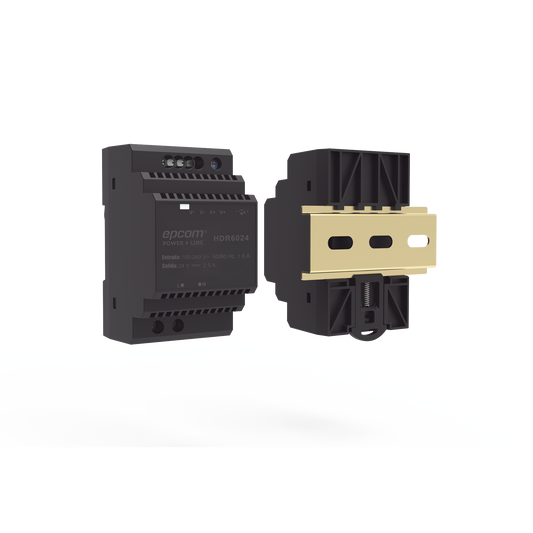 HDR-6024|Fuente de Poder Industrial Entrada: 100-240 Vca / Salida: 24 Vcc/ 2.5 A/ 60 W/ Riel Din