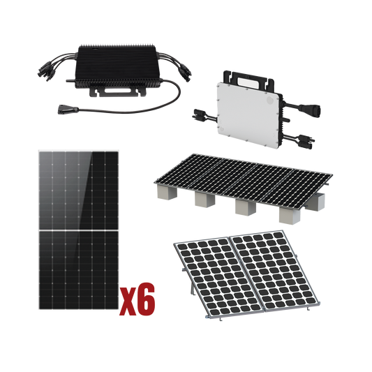 HMS3000KIT1|Kit Solar Interconexion  / 3kW  220Vca / Microinversores HOYMILES / Montaje Incluido