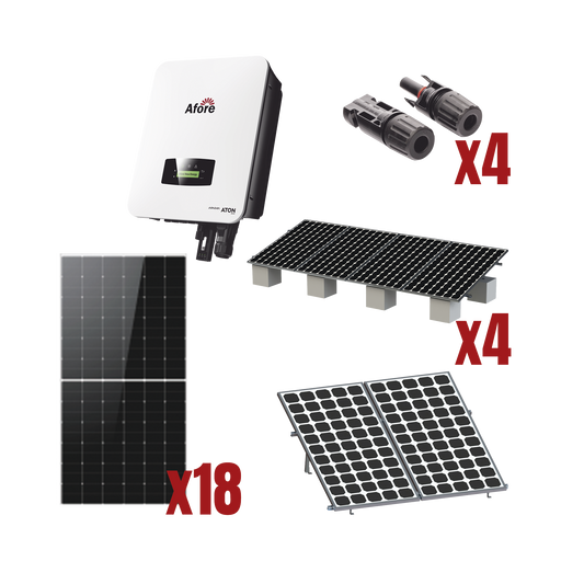HNS10000TLKIT1|Kit Solar Interconexion  / 10kW  220Vca / Inversor AFORE / Montaje Incluido