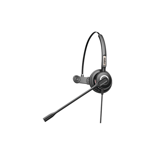 HT201|Diadema monoaural con tecnolog?¡a antishock para tel?®fonos IP FANVIL y Polycom con micr??fono de cancelaci??n de ruido, larga durabilidad
