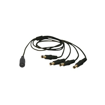 JR-F52|Cable con Conector Jack Hembra de 3.5 mm con 4 Salidas de Jack Macho (Divisor de energ?¡a)  / TIPO PULPO / 4 Conectores Macho / 1 Conector Hembra / Jack de 3.5mm