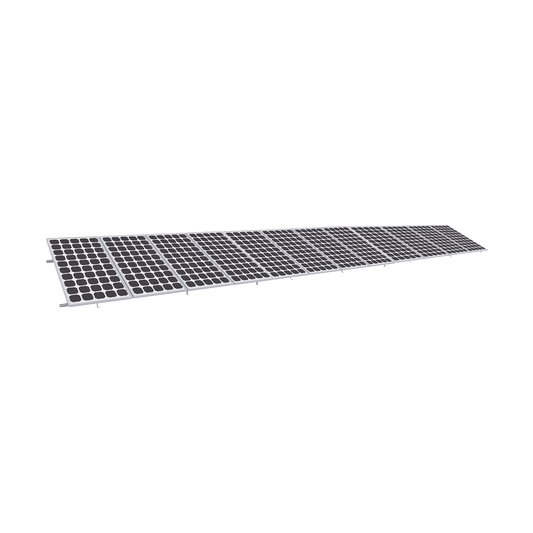 KIT12PVEKTOR8R|Montaje para Panel Solar, Riel 8 de 5400mm para Módulos con Espesor de 35mm, Velocidad de Viento Máx. 136km/h (20° a 45°)