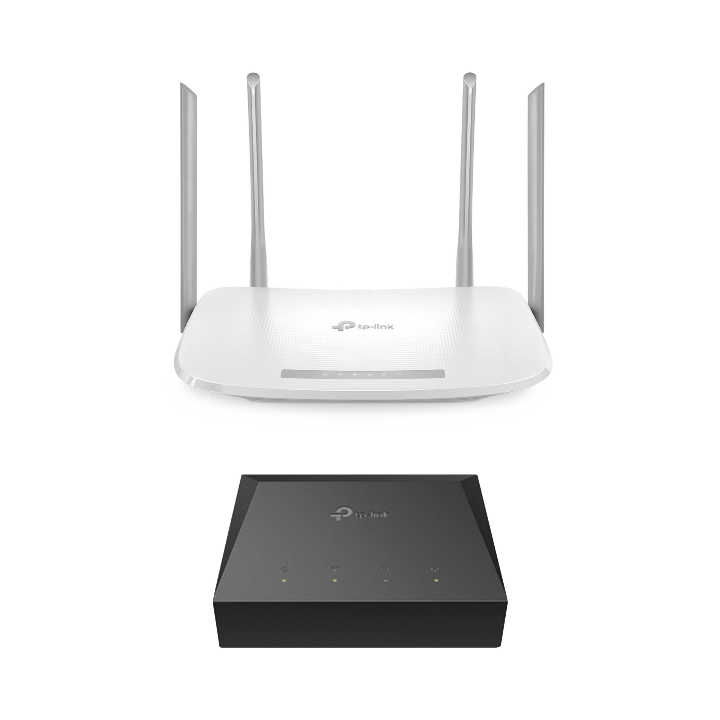 KITONU-EC220G5|Kit de ONU Gigabit XZ000G3 con Router Router Inal?ímbrico ISP doble banda AC, Hasta 1167 Mbps, 4 antenas externas omnidireccional, Puertos Gigabit