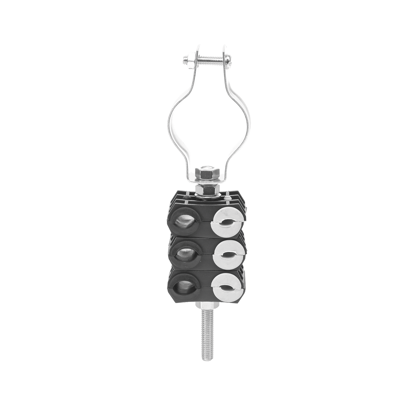KITST68MCLICK3|KIT de Tres Sujetadores de plastico para seis cables de 6 a 8 mm con todo y hardware de instalación en tubos de 1 1/4 in