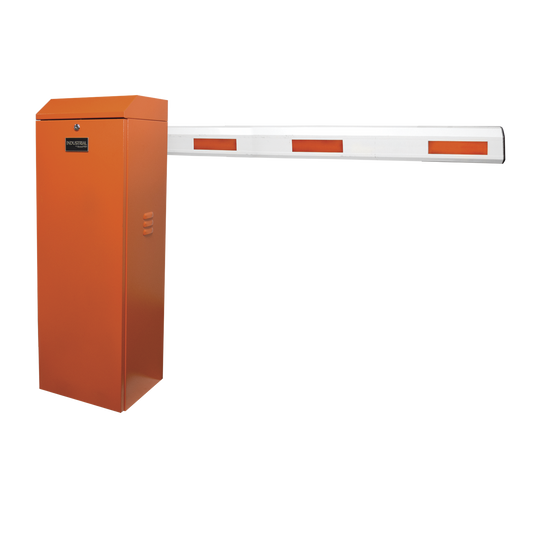 KIT-XBF-RNB|Kit de Barrera Vehicular Derecha Color Naranja y Brazo de 3 m