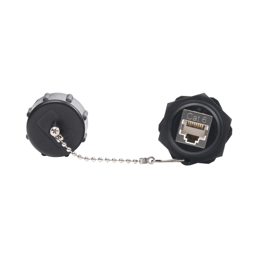 LP-C6WP-CP|Acoplador Industrial RJ45-RJ45 Categoría 6 Blindado IP67 (Waterproof)