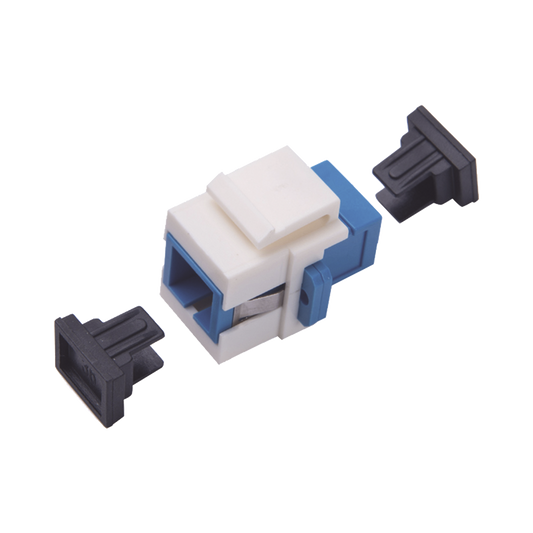 LP-FO-AD-6126|Acoplador Keystone de fibra óptica Monomodo SC/PC Simplex a SC/PC Simplex