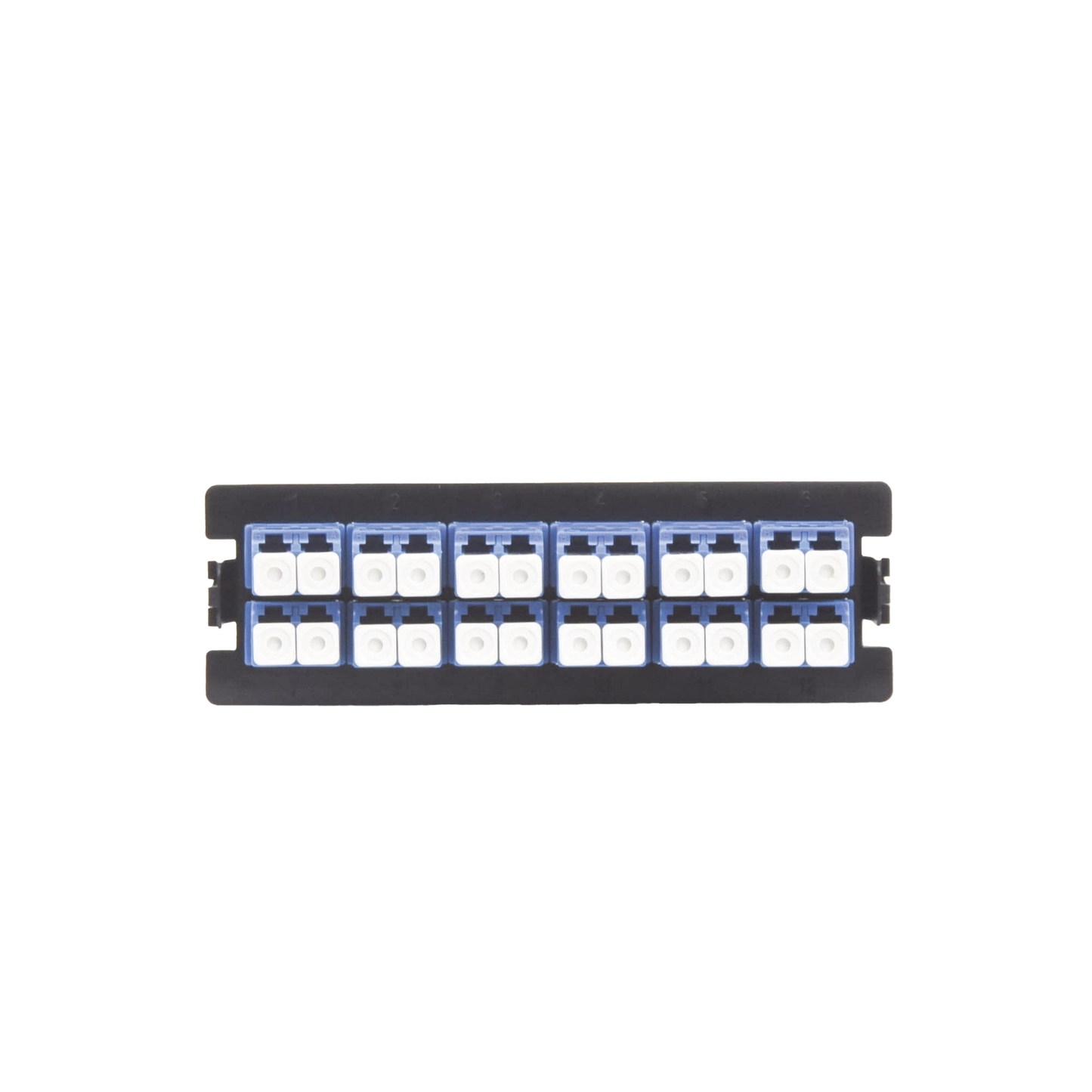 LP-FO-LC-D12-SM|Placa acopladora para Distribuidor de Fibra Óptica LP-ODF-8024, incluye 12 acopladores LC Duplex Para fibra Monomodo