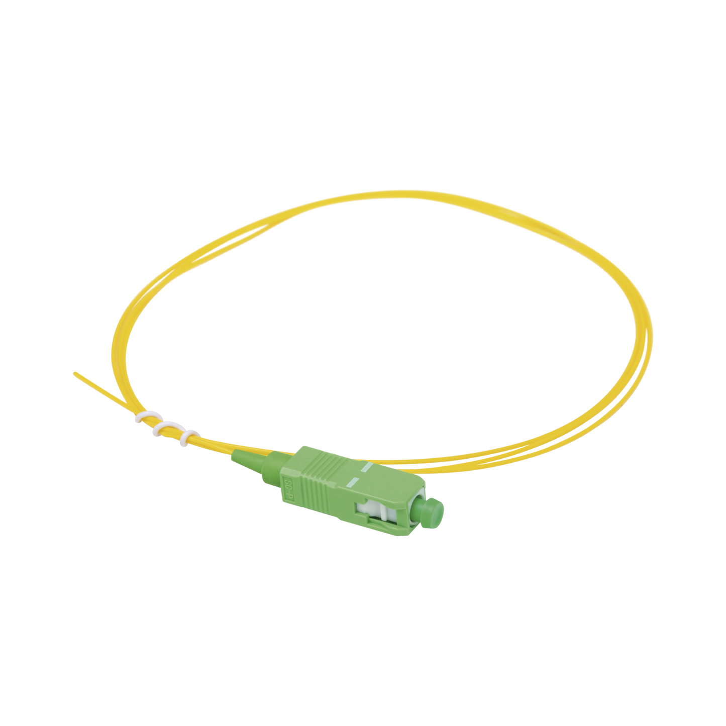 LP-FO-SCA-01|Pigtail de Fibra Óptica Monomodo SC/APC, simplex de 1 metro