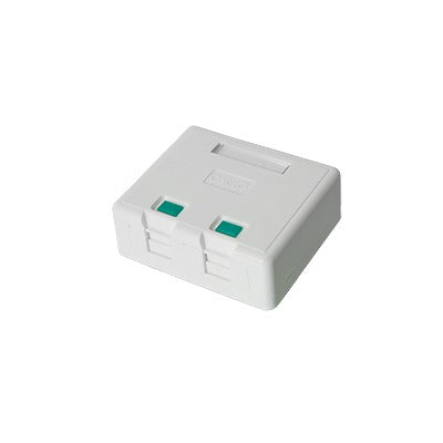 LP-WP-06|Caja de pared con 2 puertos Keystone, no incluye Jacks