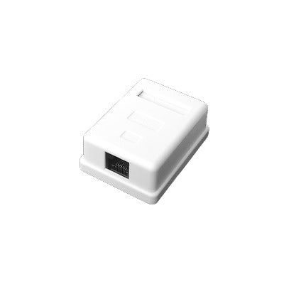 LP-WP-6034|Caja de pared con 1 puerto Keystone, incluye Jack Cat5e