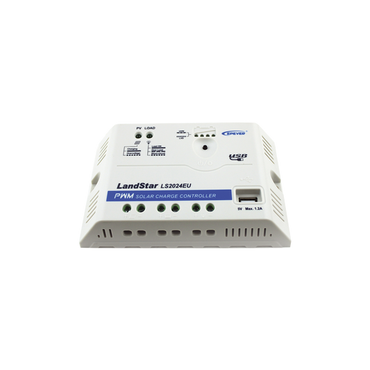 LS-2024-EU|Controlador Solar PWM 12/24 V 20 A, Salida USB
