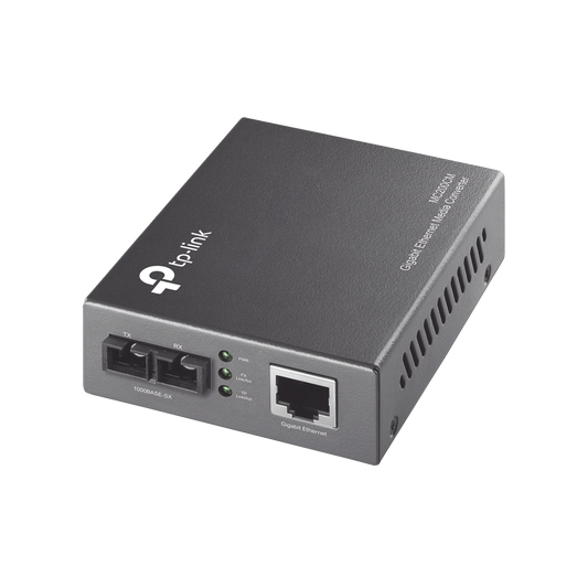 MC200CM|Convertidor Multimedia Multi-modo, 1 puerto RJ45 1000 Mbps, conector de fibra SC, hasta 500 M