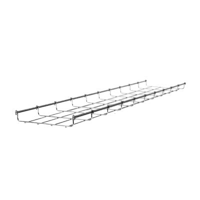 MG-50-421EZ|Charola tipo malla 33/100 mm con acabado Electro Zinc, hasta 52 cables Cat6,  tramo 3m