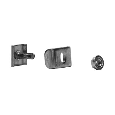MG-51-KIT2EZ|Kit 2 para unir tramos de charola, clema mediana, mas tornillo encastardo, con acabado Electro Zinc