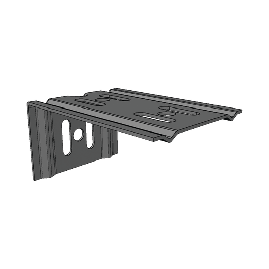 ML-MEC-100EZ|M?®nsula econ??mica MallaFils, para montaje en pared, para anchos de charola de 100 mm, con acabado electrozinc