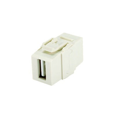 NKUSBAAIW|Módulo Acoplador USB 2.0, Hembra a Hembra, Tipo Keystone, Color Blanco Mate