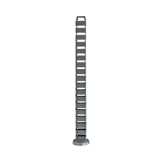ORG-VERT|Organizador de cables vertical articulado, ideal para llevar los cables del piso a mesa o a la cubierta del escritorio de manera segura