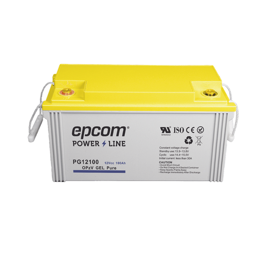 PG12100|Batería de GEL PURO OPzV / 12 V @ 100 Ah / Ciclo profundo / Uso en Aplicaciones Fotovoltaicas y de Respaldo
