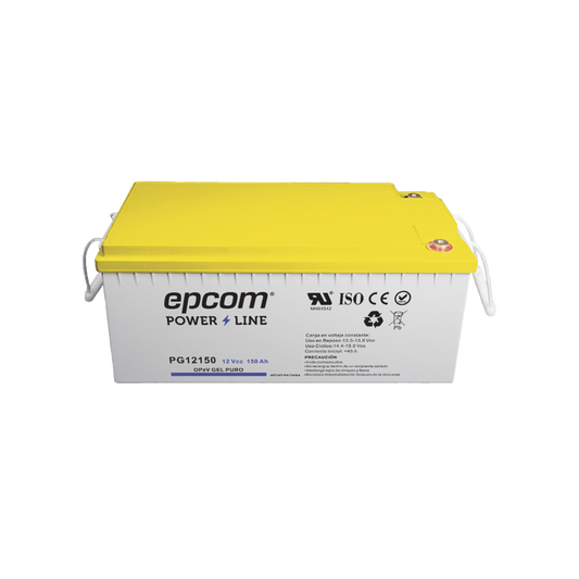 PG12150|Batería de GEL PURO OPzV / 12 V @ 150 Ah / Ciclo profundo / Uso en Aplicaciones Fotovoltaicas y de Respaldo