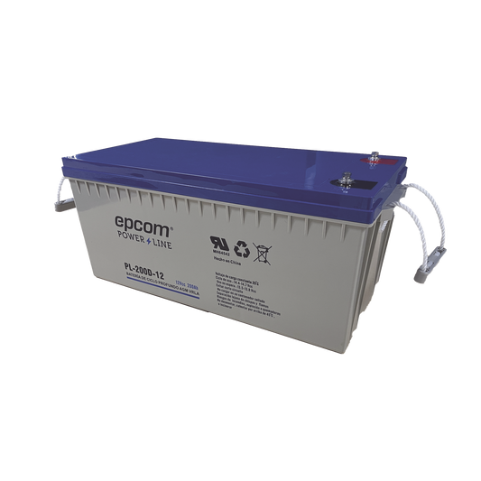 PL200D12|Bater?¡a 12V @ 200 Ah / AGM-VRLA Ciclado Profundo / Uso en Aplicaciones Fotovoltaicas y de Respaldo /Terminales Tipo Tornillo HEX M6