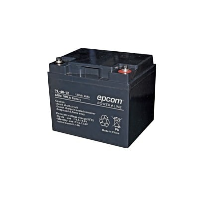 PL-40-12|Batería 12 Vcc / 40 Ah / UL / Tecnología AGM-VRLA / Para uso en equipo electrónico Alarmas de intrusión / Incendio/ Control de acceso / Video Vigilancia / Terminales tipo M6 ( HEX ) / Cargador recomendado CHR-250.