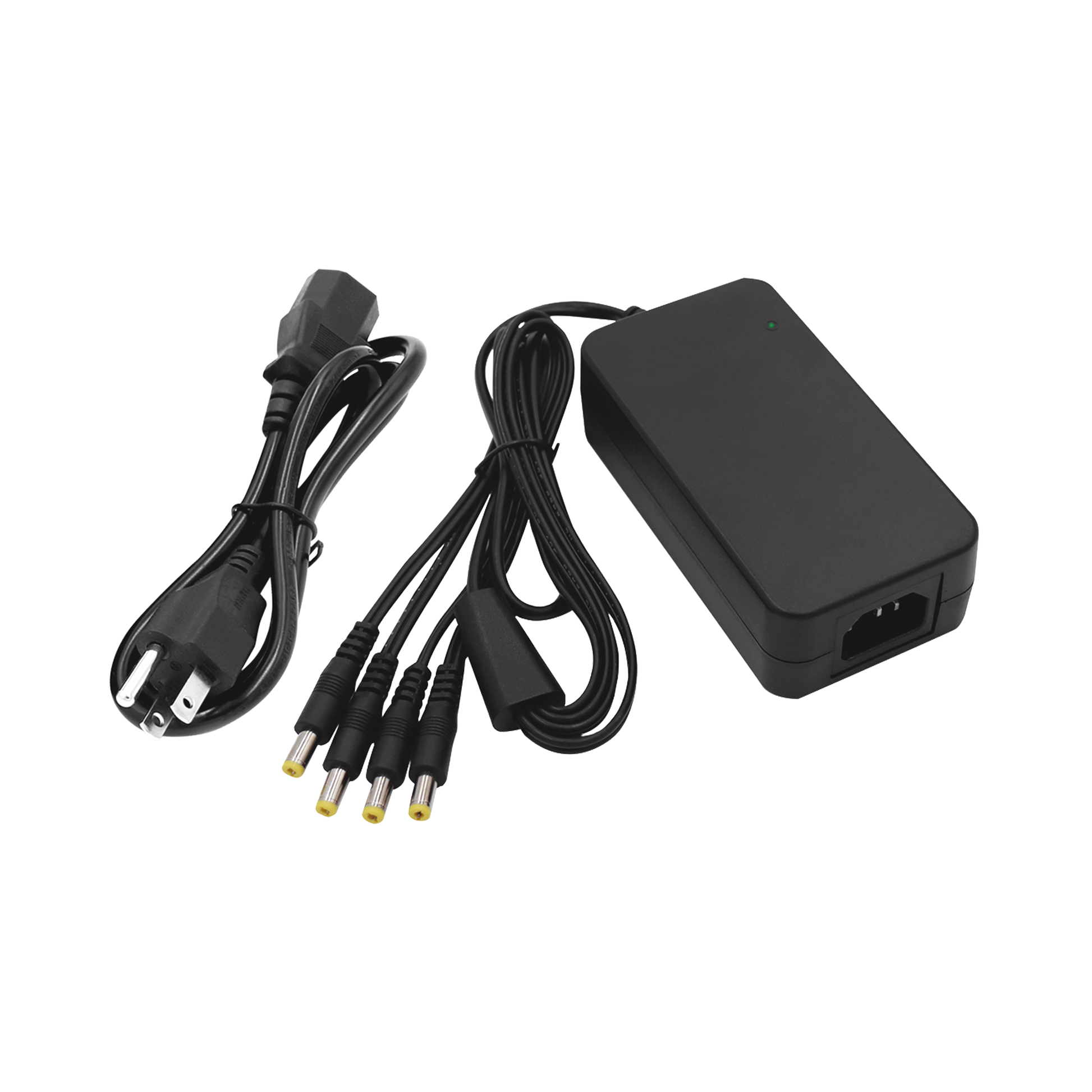 PLK12DC4CH|Fuente de Alimentaci??n de 4 Salidas tipo Jack Macho de 12 Vcc / 5 Amper - ISTEN