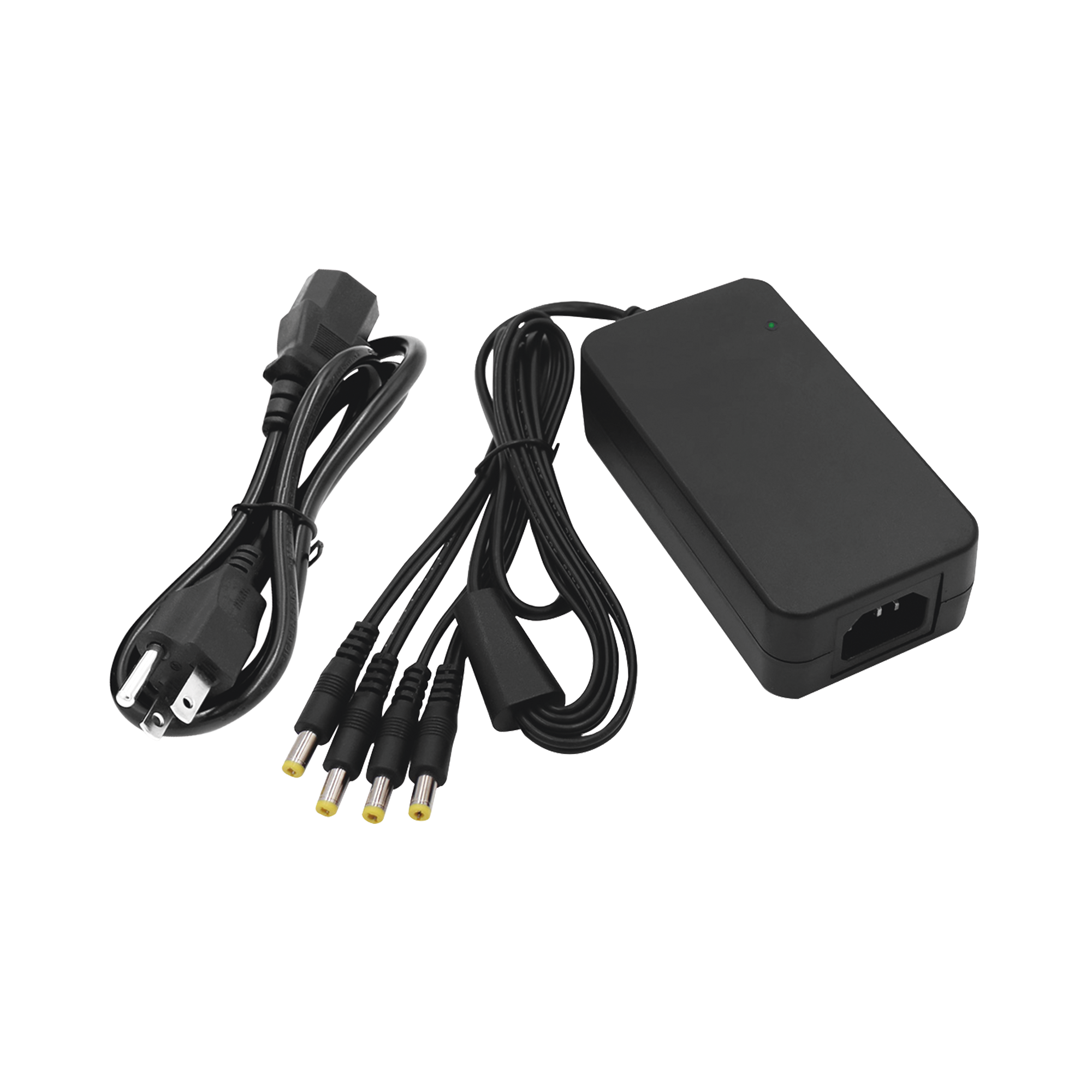 PLK12DC4CH|Fuente de Alimentaci??n de 4 Salidas tipo Jack Macho de 12 Vcc / 5 Amper - ISTEN