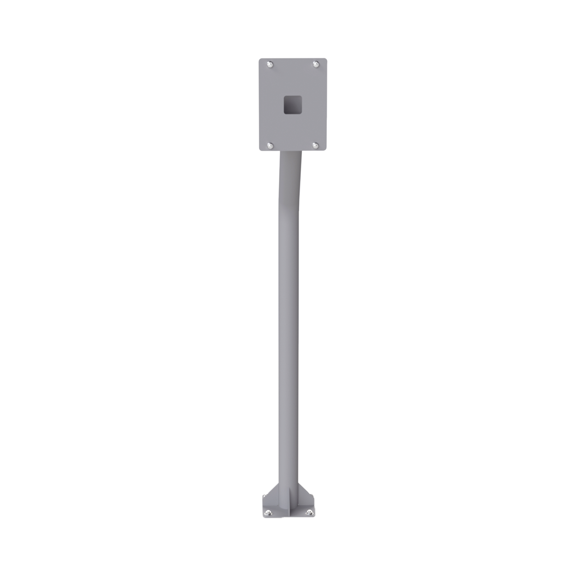 POSTE-INT|Base tipo tubular para instalaci??n de cubierta BASEINT de videoporteros o interfones IP Fanvil y Grandstream, altura de 1.2 metros, pintura electrost?ítica color gris.