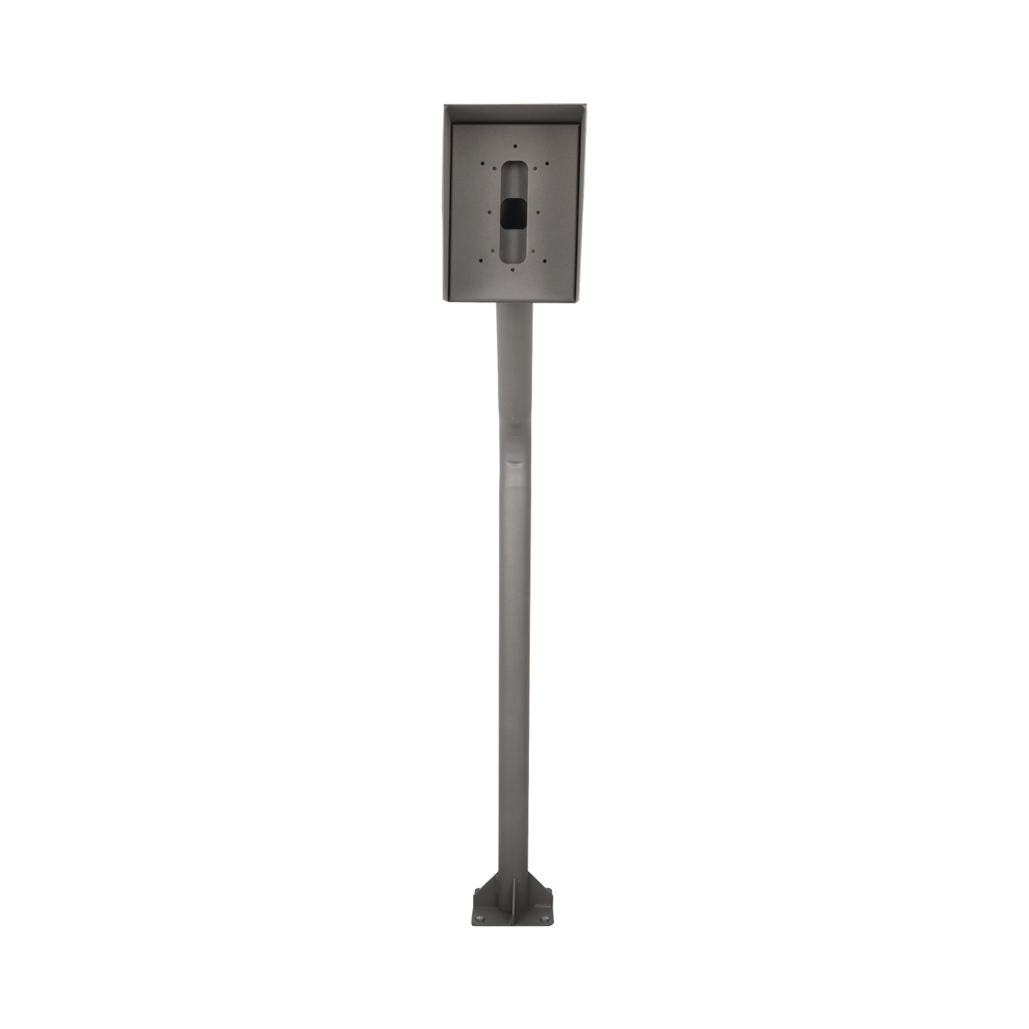 POSTEINT-KIT|Poste y Cubierta industrial para montaje de Porteros IP Fanvil y Grandstream, altura de 1.2 metros, pintura electrost?ítica color gris.