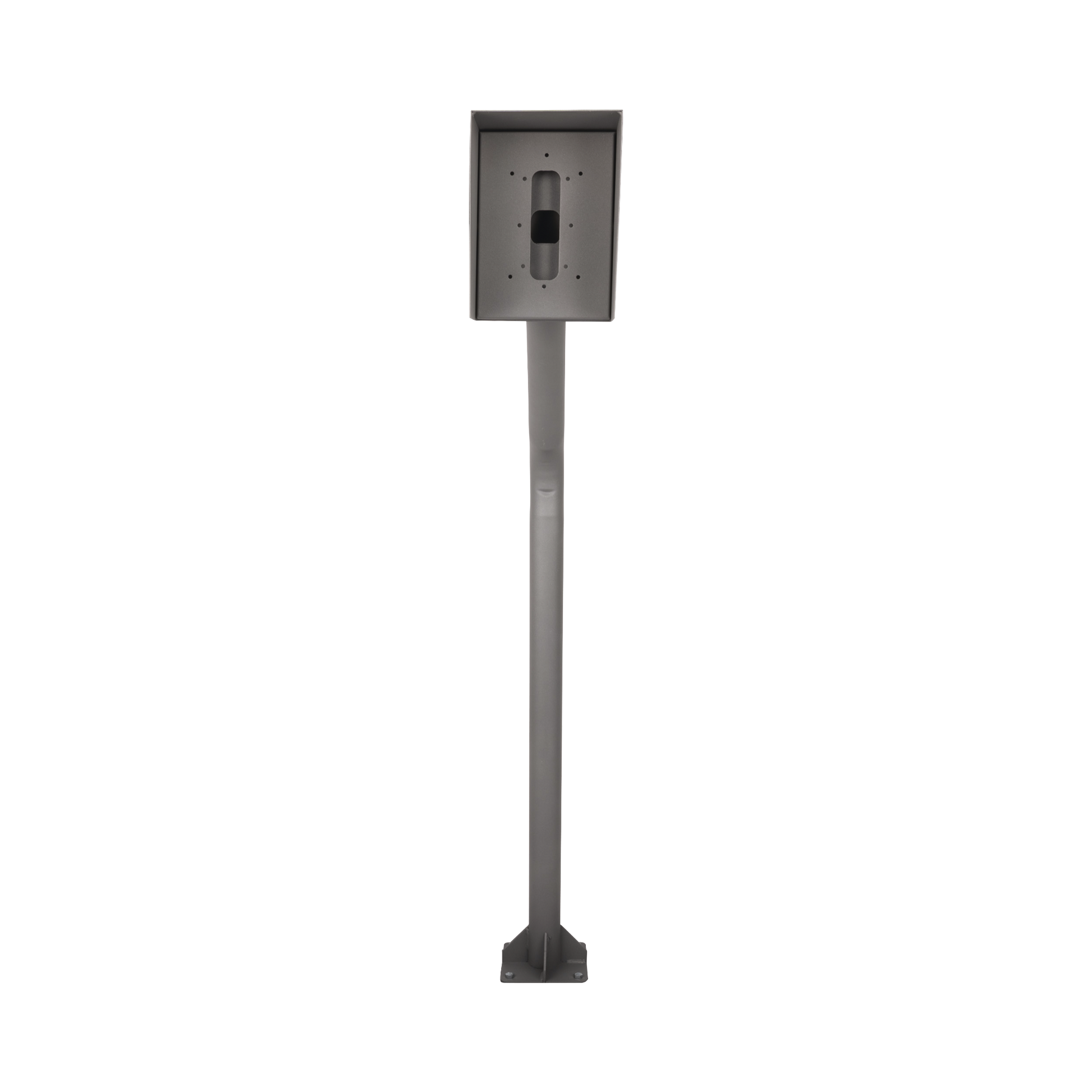 POSTEINT-KIT|Poste y Cubierta industrial para montaje de Porteros IP Fanvil y Grandstream, altura de 1.2 metros, pintura electrost?ítica color gris.
