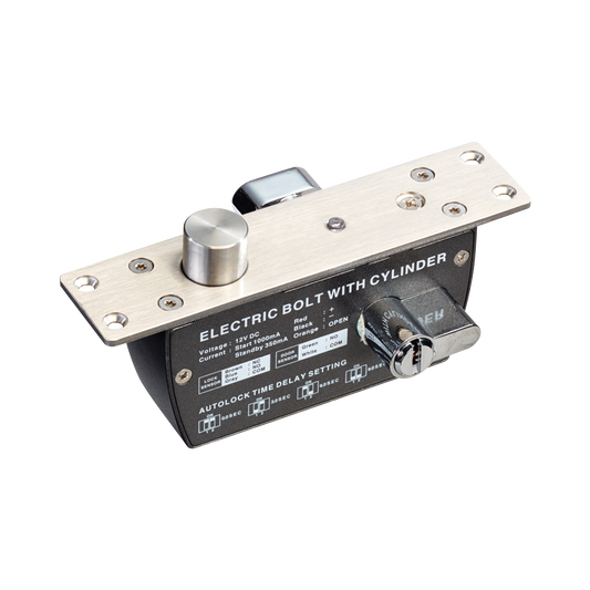 PROEB620|Cerradura de Perno 2000 kg de sujeción/ Abierta en caso de falla (Fail Safe)/ Con temporizador y Sensor de puerta