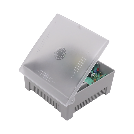 PS12DC4P|Fuente de Alimentación con Gabinete de 4 Salidas de 11 - 15 Vcc / 5 Amper /  Voltaje de Entrada: 96 - 264 Vca / Soporta Protección contra Sobrecorriente de Salida, Protección contra Cortocircuito / Led Indicador