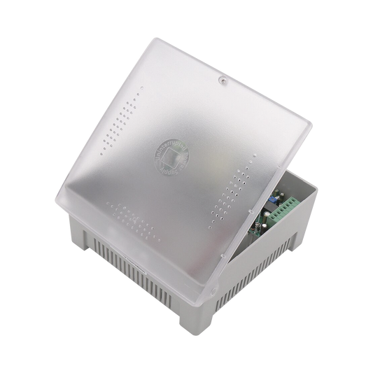 PS12DC4PBK|Fuente de Alimentación con Gabinete de 4 Salidas de 11 - 15 Vcc / 5 Amper /  Soporta Batería de Respaldo / Voltaje de Entrada: 96 - 264 Vca / Soporta Protección contra Sobrecorriente de Salida, Protección contra Cortocircuito /