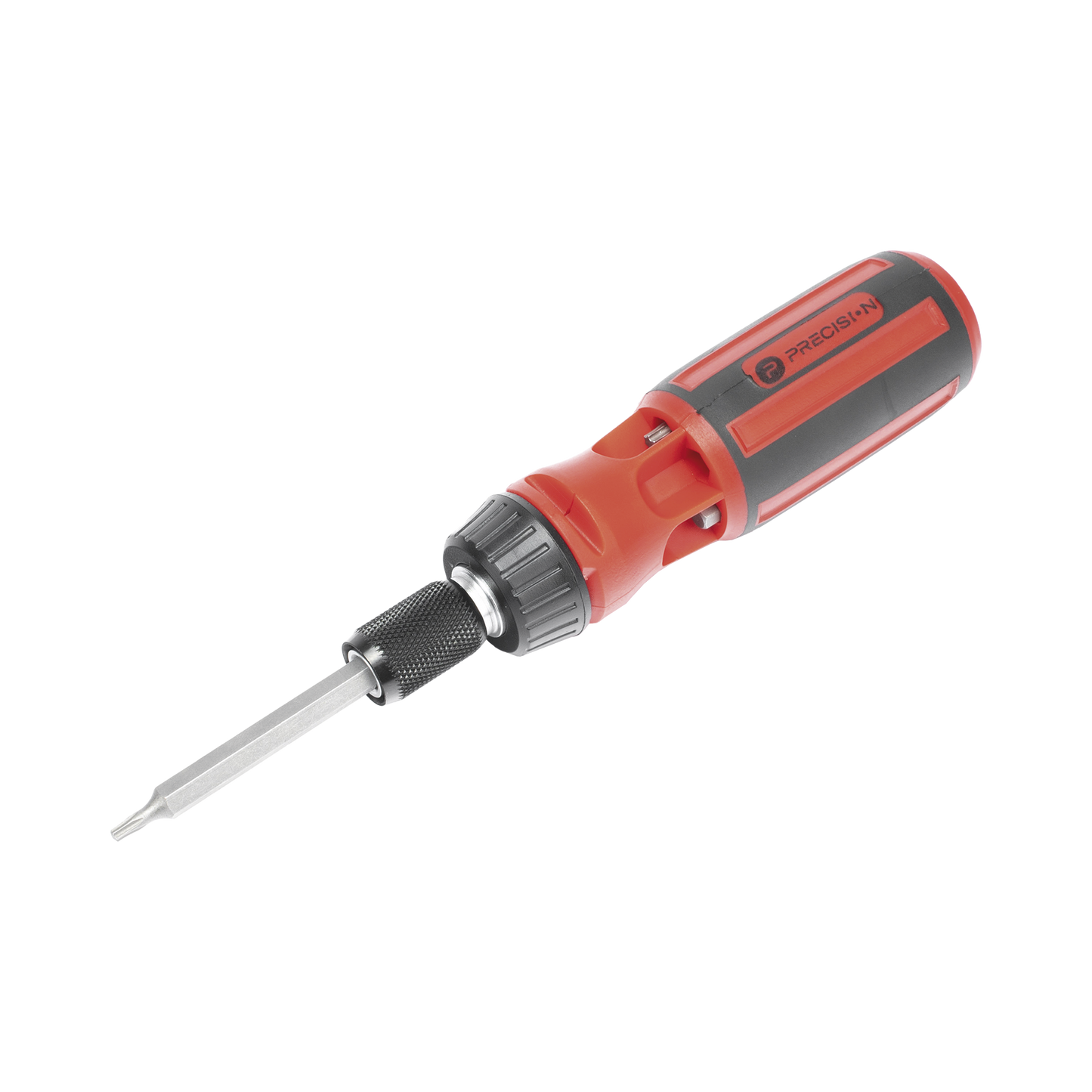 PST-H020-06|Desarmador 6 en 1 con Mango de Agarre Plástico (Torx #10 y #20, Hexagonal #5, PH0, PH2, Plana #5)