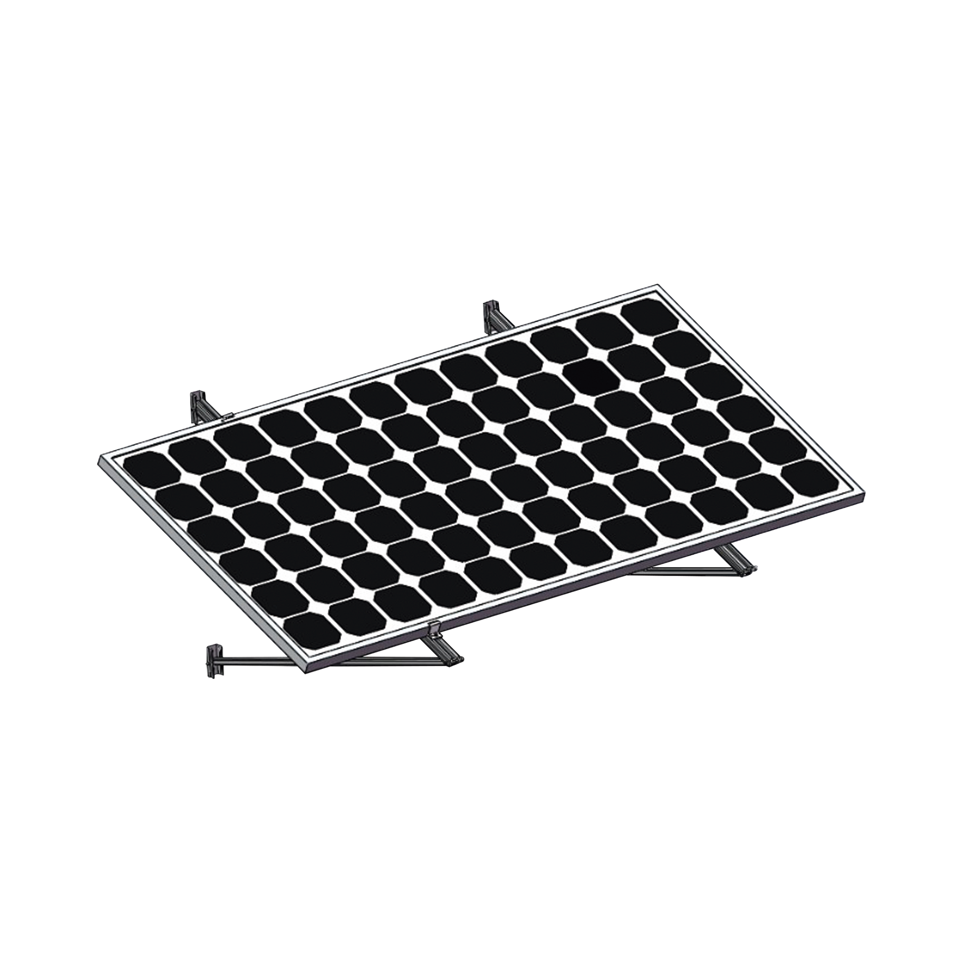 PSWM1400|Montaje Para M??dulos Solares En Muro Con Espesor De 35-40mm, Riel 1400mm